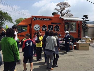 Emergency relief donations made at Yoshinoya stores in the aftermath of the Kumamoto earthquake